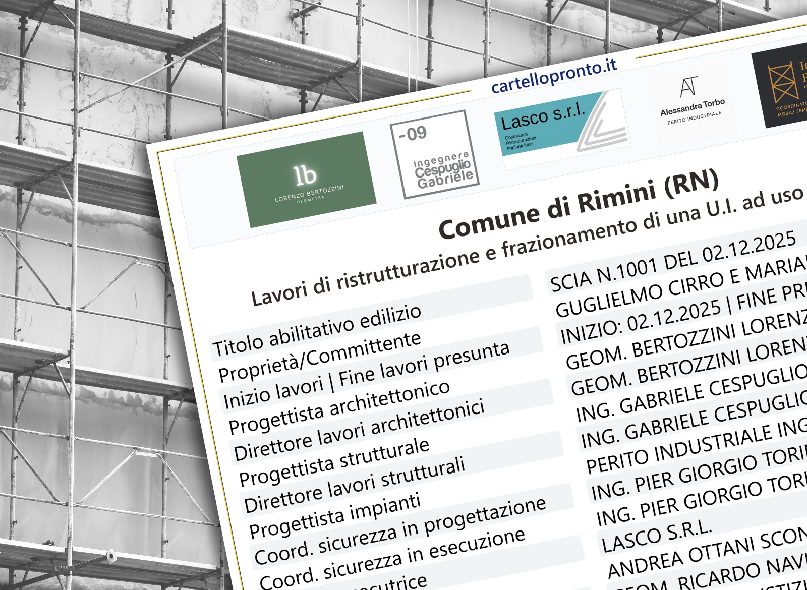 Anteprima generatore